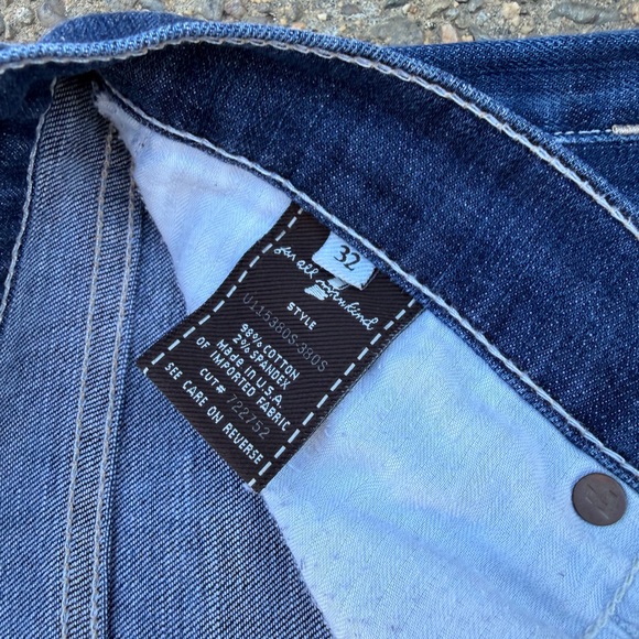 7 For All Mankind Dojo Jeans Dark Wash - Picture 4 of 10